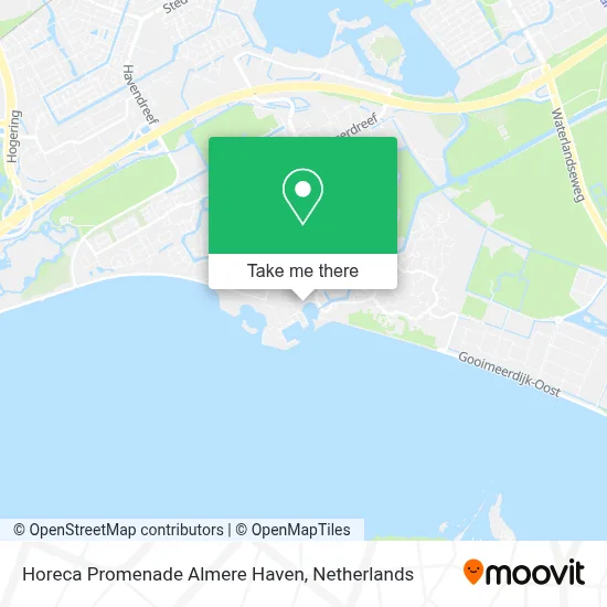Horeca Promenade Almere Haven map