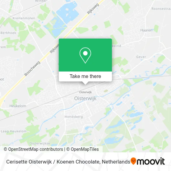 Cerisette Oisterwijk / Koenen Chocolate map