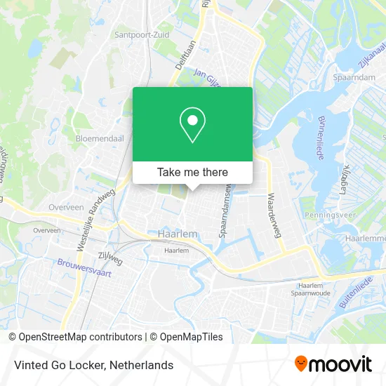 Vinted Go Locker map