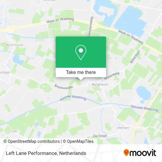 Left Lane Performance map