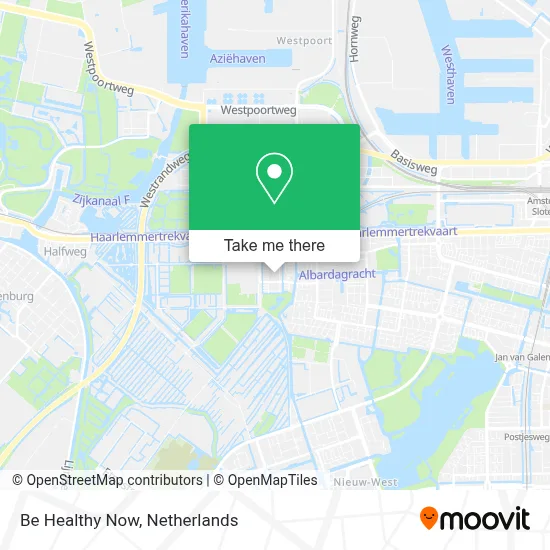Be Healthy Now map