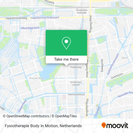 Fysiotherapie Body In Motion map