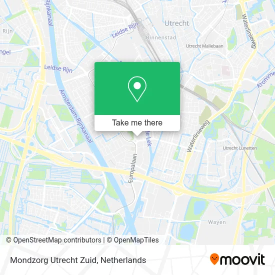 Mondzorg Utrecht Zuid map