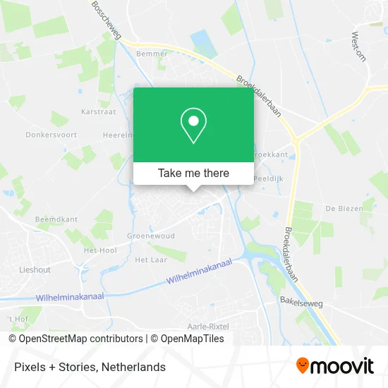 Pixels + Stories map