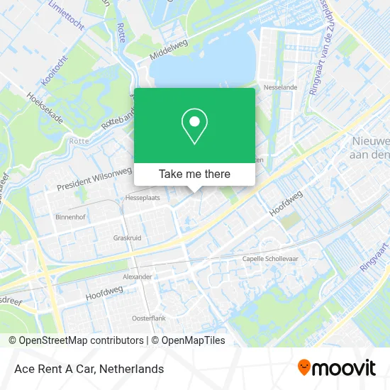 Ace Rent A Car map