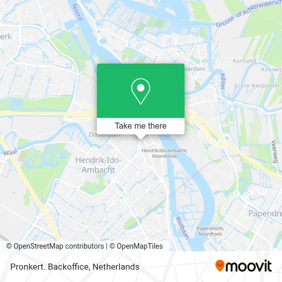 Pronkert. Backoffice map