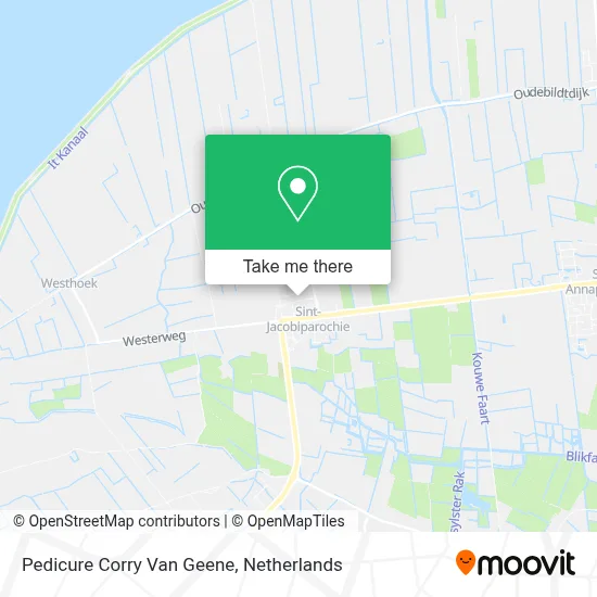 Pedicure Corry Van Geene map