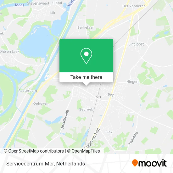 Servicecentrum Mer map