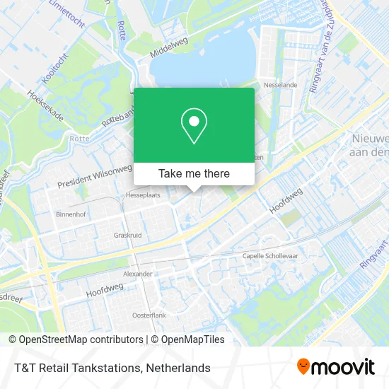 T&T Retail Tankstations map