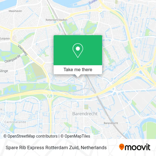 Spare Rib Express Rotterdam Zuid map