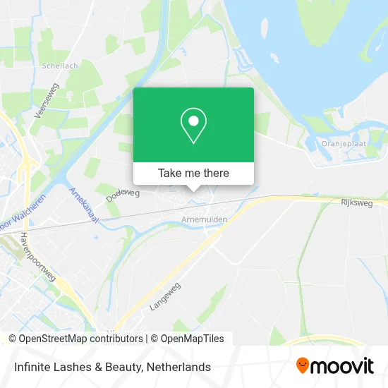 Infinite Lashes & Beauty map