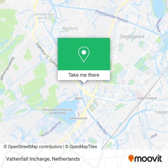 Vattenfall Incharge map