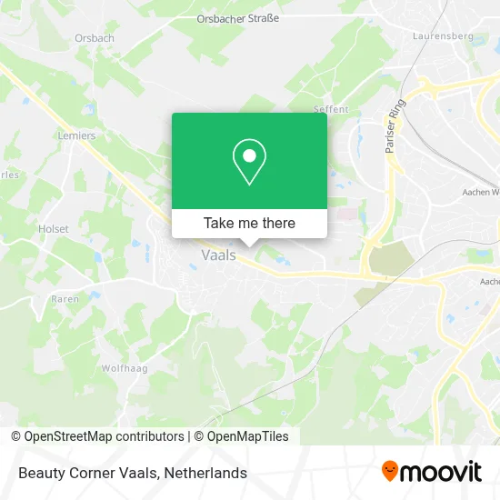 Beauty Corner Vaals map