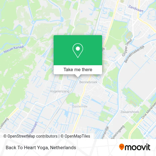 Back To Heart Yoga map
