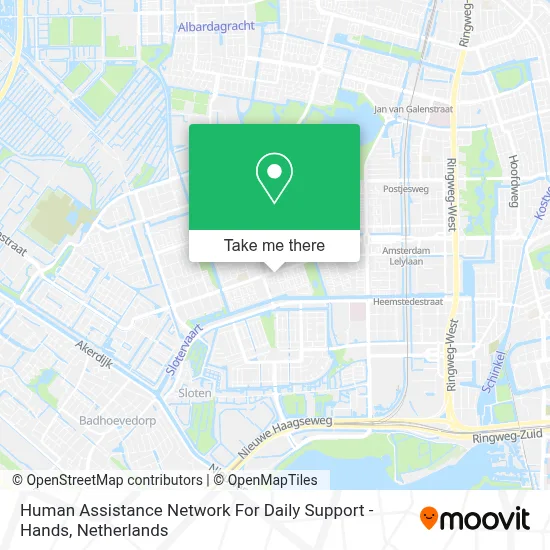 Human Assistance Network For Daily Support - Hands map