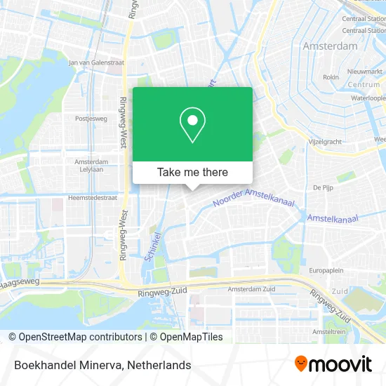 Boekhandel Minerva map