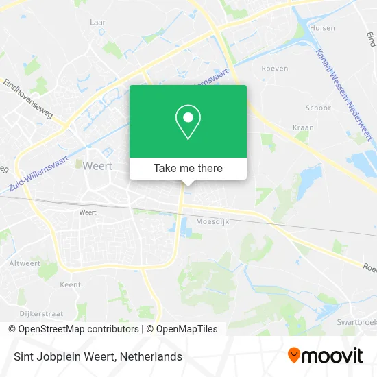 Sint Jobplein Weert map