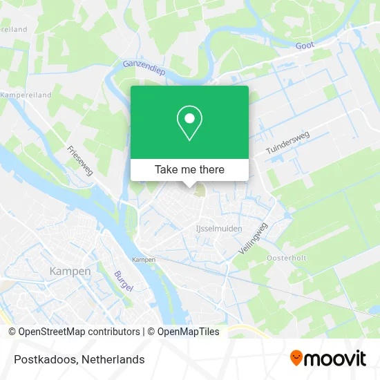 Postkadoos map