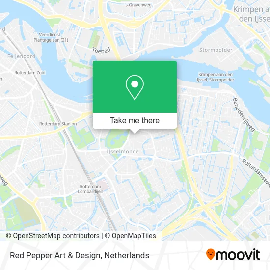 Red Pepper Art & Design map