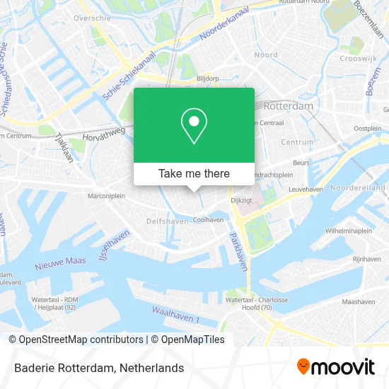 Baderie Rotterdam map