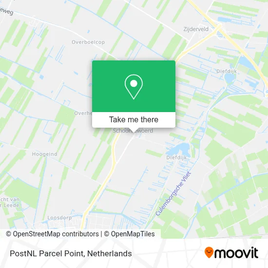 Postnl Pakketpunt map