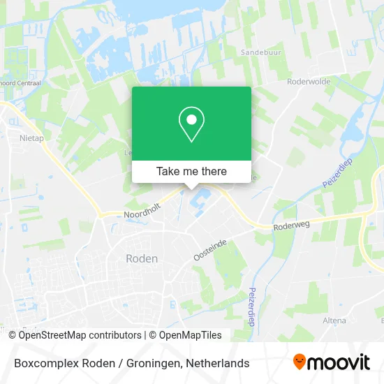 Boxcomplex Roden / Groningen Karte