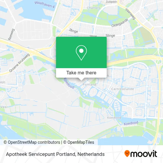 Apotheek Servicepunt Portland map