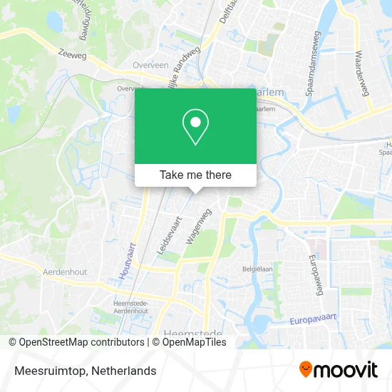 Meesruimtop map