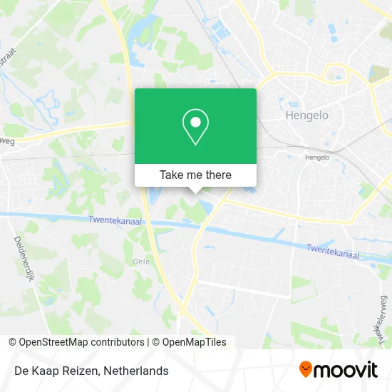 De Kaap Reizen map