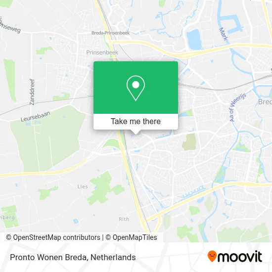 Pronto Wonen Breda map