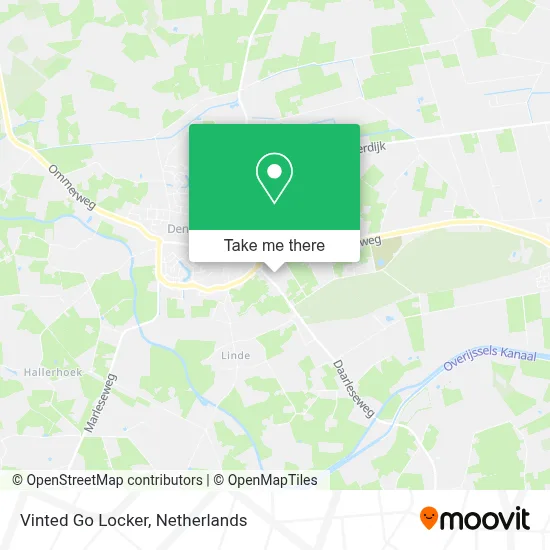 Vinted Go Locker map