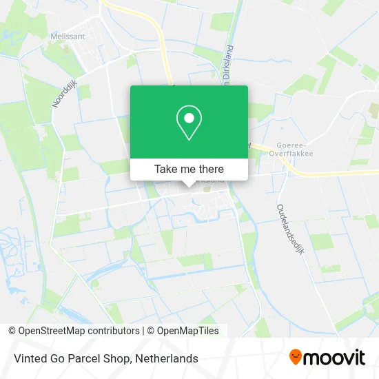 Vinted Go Parcel Shop map