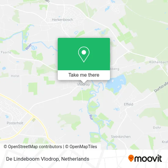 De Lindeboom Vlodrop map