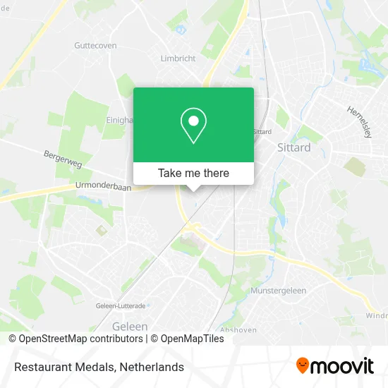 Restaurant Medals map