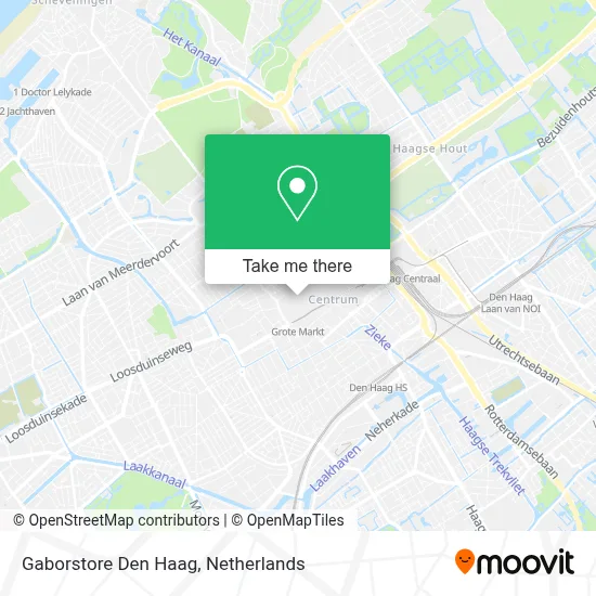 Gaborstore Den Haag map