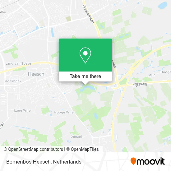Bomenbos Heesch map