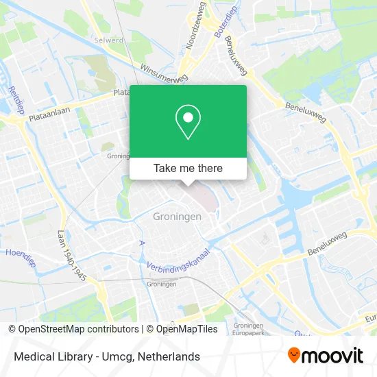 Medical Library - Umcg map