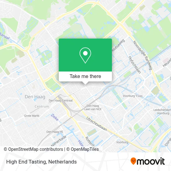 High End Tasting map