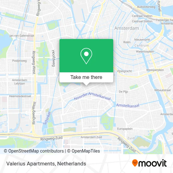 Valerius Apartments map