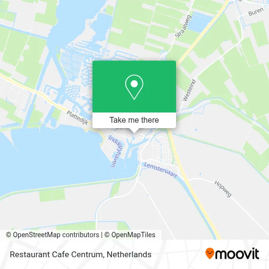 Restaurant Cafe Centrum map
