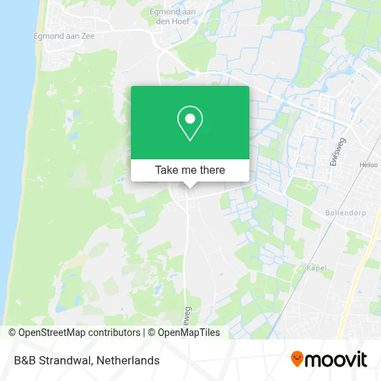 B&B Strandwal map