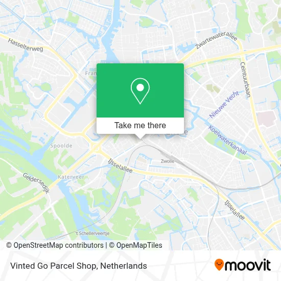 Vinted Go Parcel Shop Karte