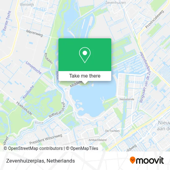 Zevenhuizerplas map