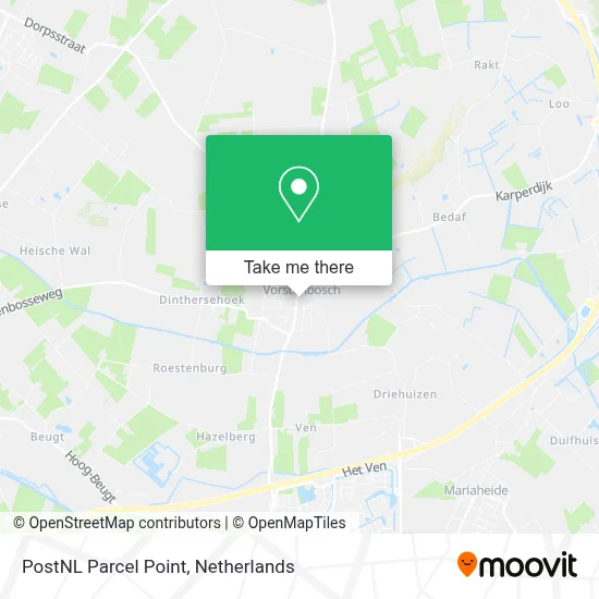 Postnl Pakketpunt map