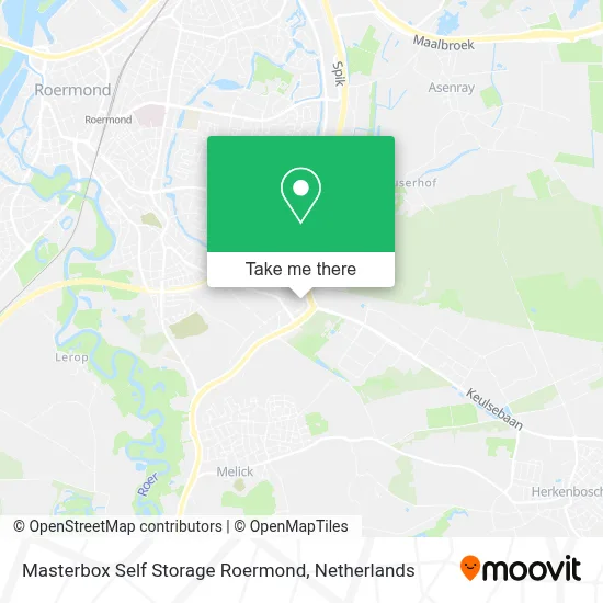 Masterbox Self Storage Roermond map