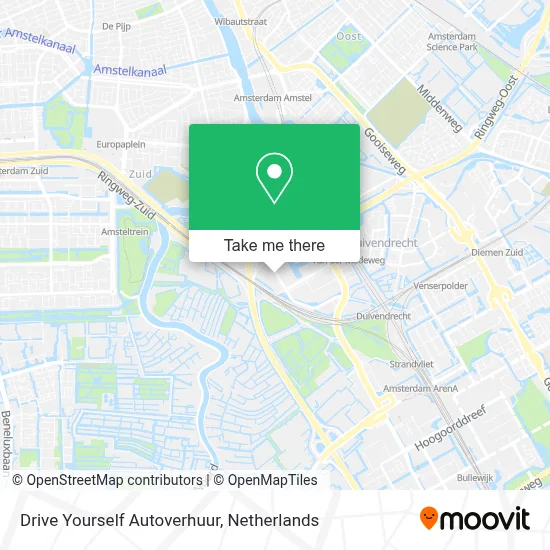Drive Yourself Autoverhuur map