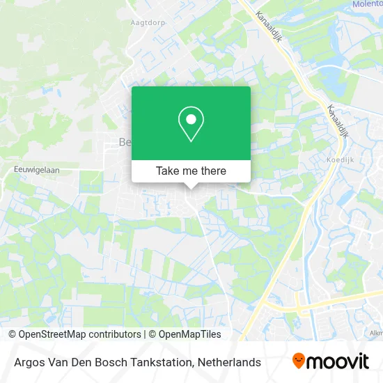 Argos Van Den Bosch Tankstation map