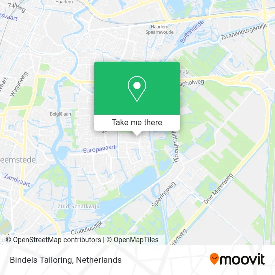 Bindels Tailoring map