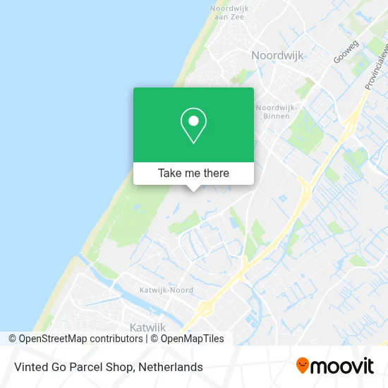 Vinted Go Parcel Shop Karte