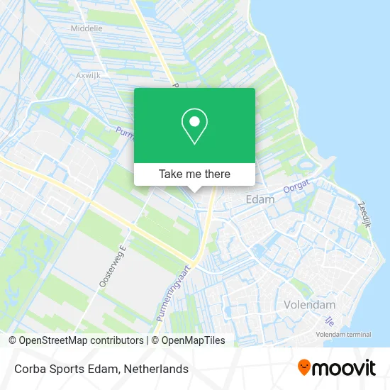 Corba Sports Edam Karte